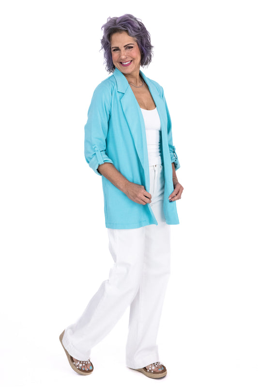 Women's Relaxed Open Front Blazer