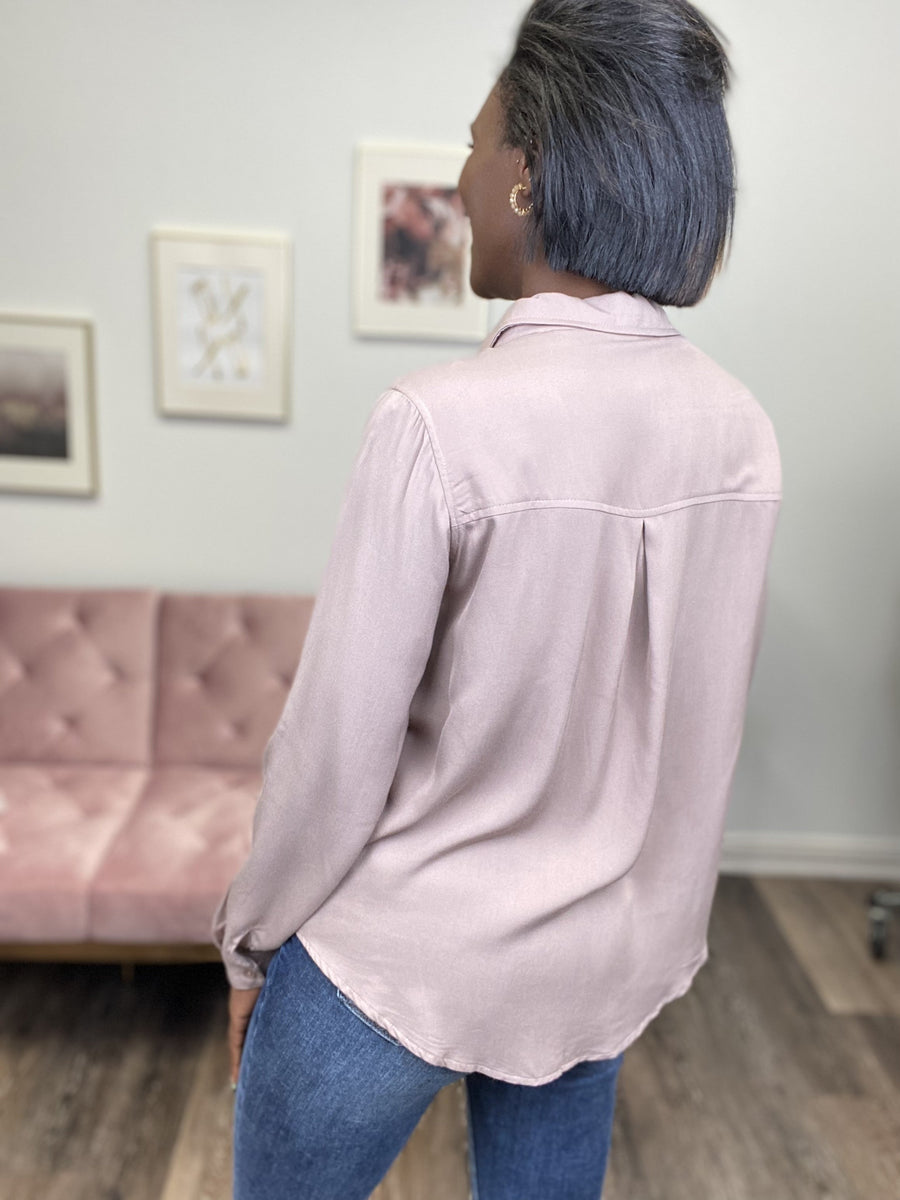 Things You Need Women's Button Down Long Sleeve Top *Final Sale*