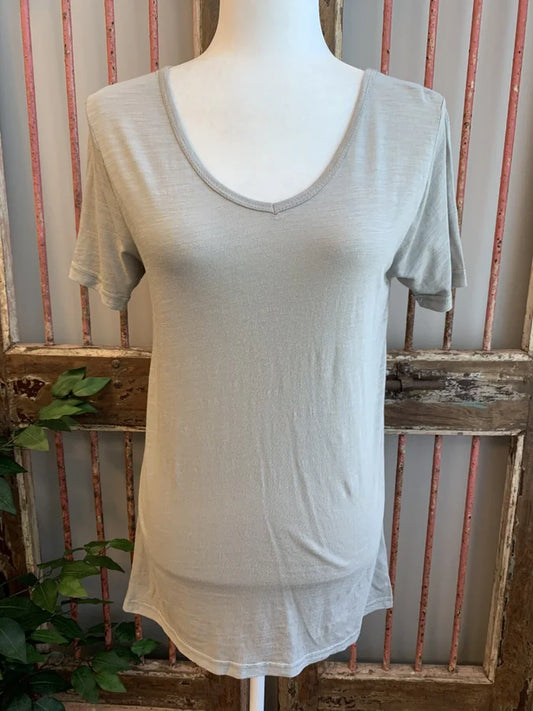 Workout And Chill Women's V-Neck Short Sleeve Top *Final Sale*