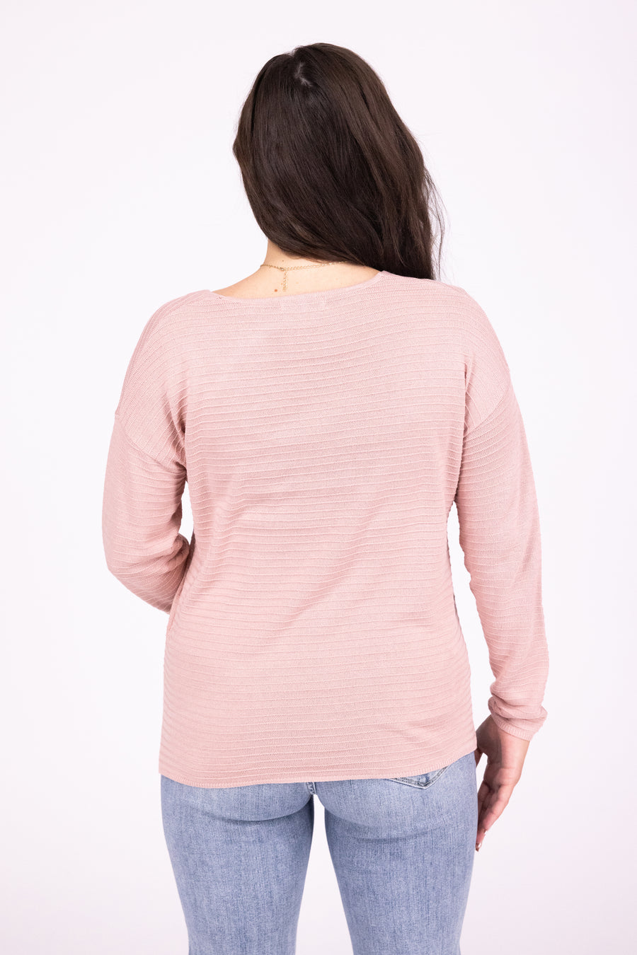 Women's V-Neck Textured Sweater