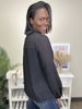 Interview At 3 Women's Sheer Long Sleeve Top *Final Sale*