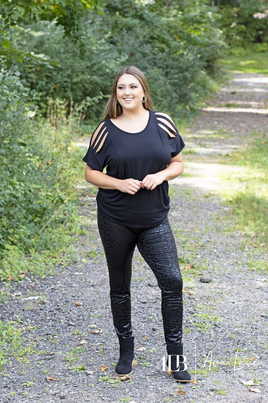 Liquid Leopard Women's Glam Animal Print Leggings *Final Sale*