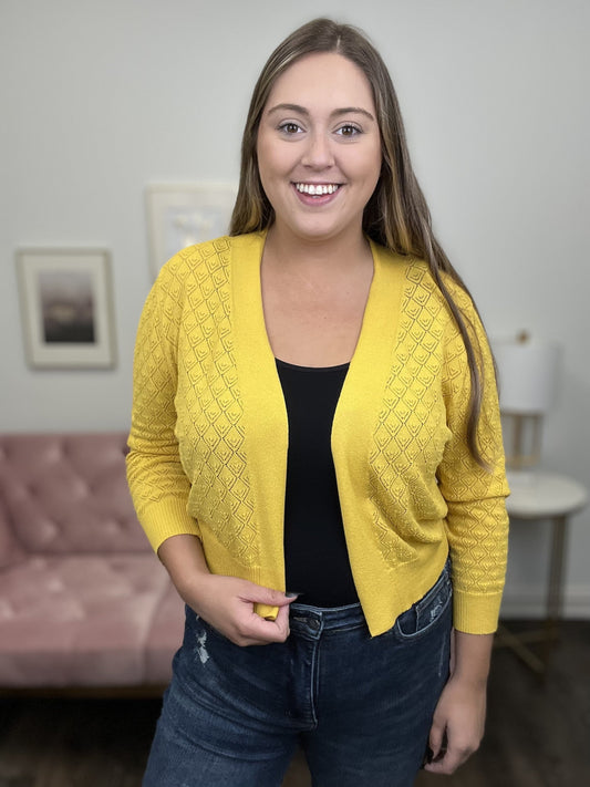 I Fall For You Sweater Women's Front Open Cardigan *Final Sale*