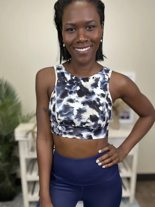 Love Someone Women's Inkblot Print V-Back Sports Bra * Final Sale*