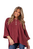 Women's Knit 1/2 Button Long Sleeve Top * Final Sale*