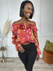 Ritzy Girl Women's Off The Shoulder Long Sleeve Crop Top *Final Sale*