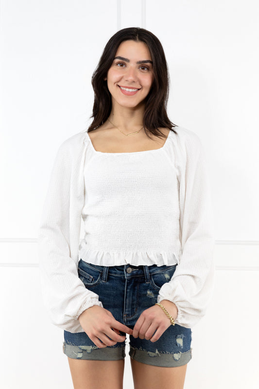 I'll Take Care Of You Women's Puffy Long Sleeve Top
