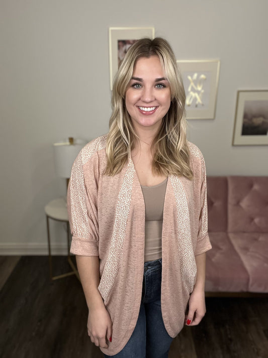 Enjoy The View Women's Color Block Textured Cardigan *Final Sale*