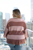 Roof On Fire Women's Oversized Striped 3/4 Sleeve Top *Final Sale*