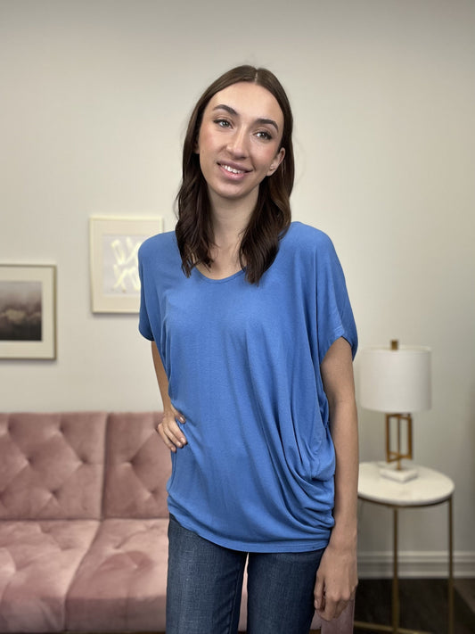 Something Simple Women's Loose Short Sleeve Top *Final Sale*