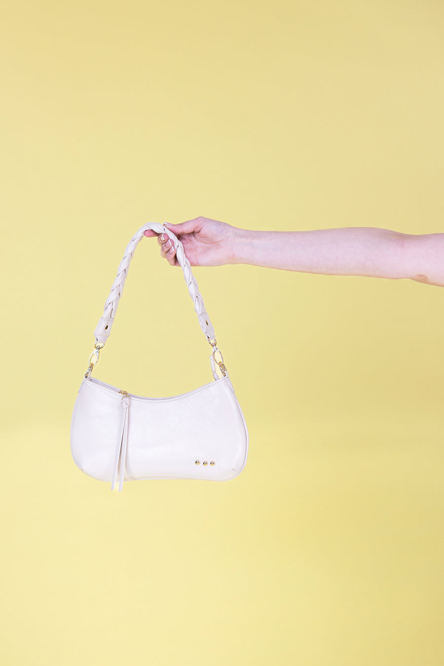 Brynlee Braided Vegan Leather Crossbody & Shoulder Bag/ Purse