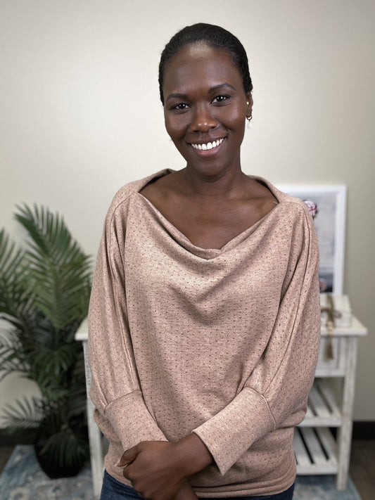 What's The Occasion Women's Sparkle Long Sleeve Top *Final Sale*