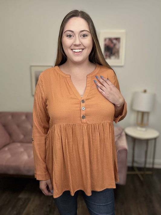 Building Dreams Women's V-Neck Long Sleeve Top *Final Sale*