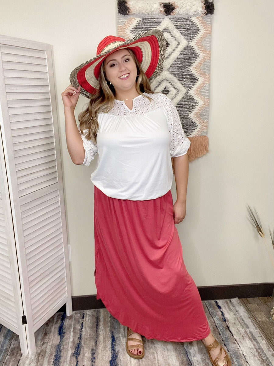 Vacation Bound Women's V-Neck Lightweight Short Sleeve Top *Final Sale*