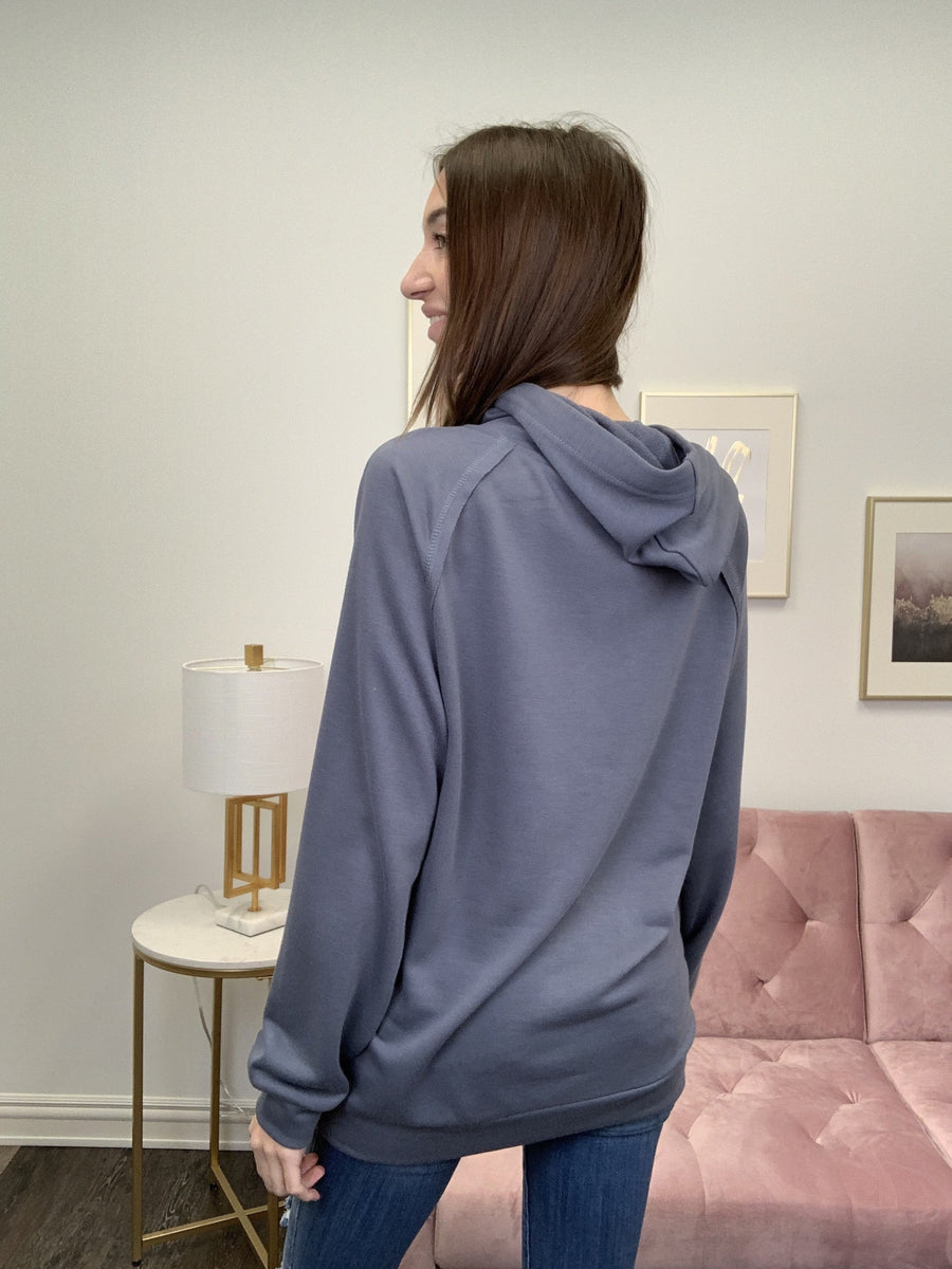 Up Front Women's Classic Cable Knit Hoodie *Final Sale*