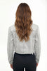The Steele by Ava Lane Cropped Light Gray Wash Denim Jacket