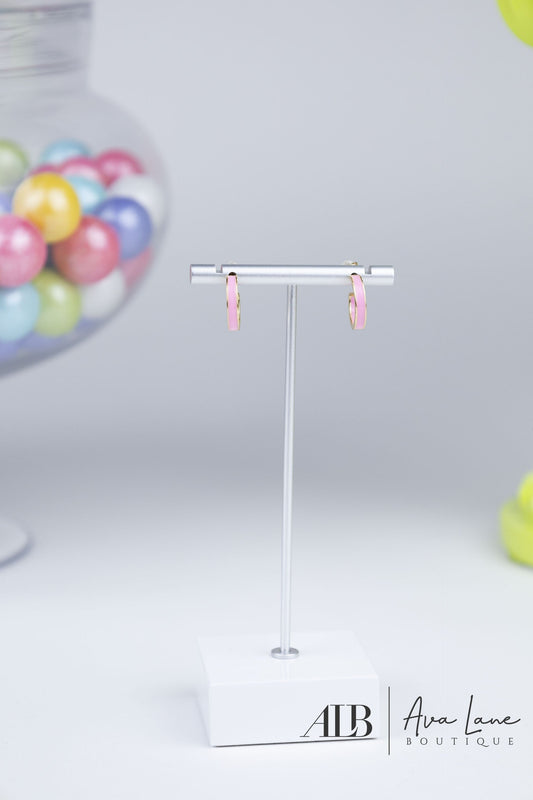 B.b Lila Stay Radiant Hoop Earrings