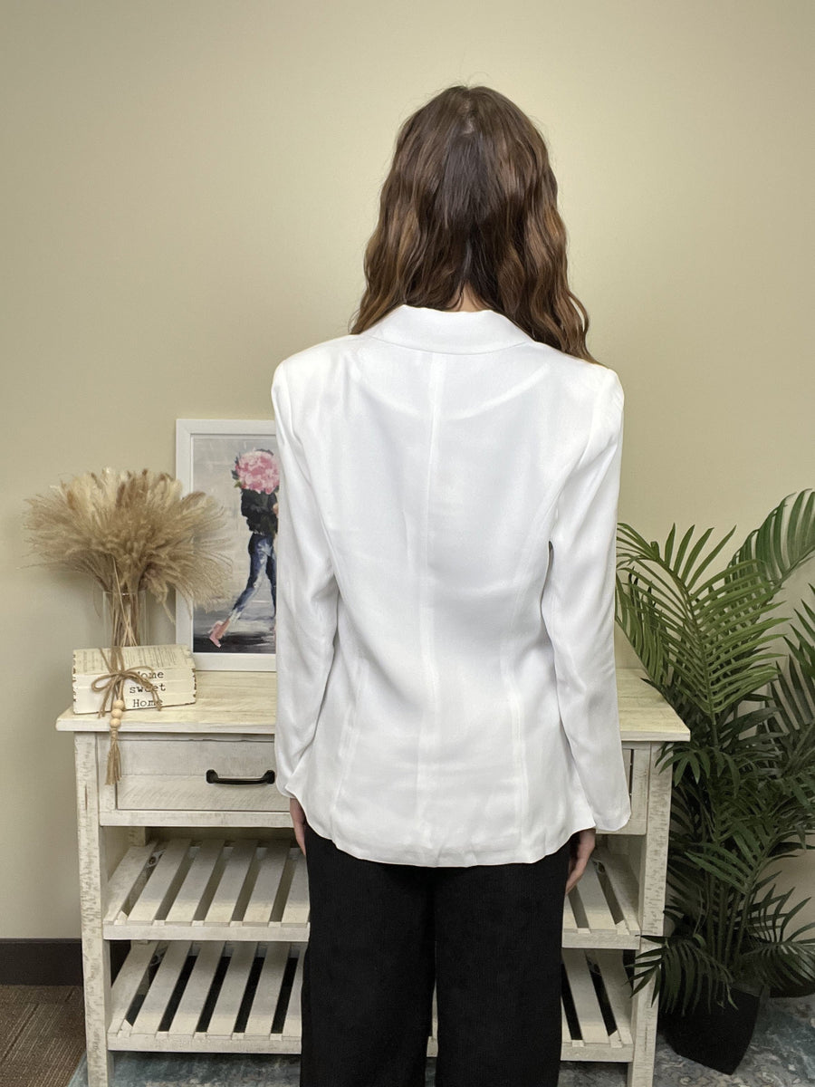 Women's Rhinestone Front Pocket Blazer