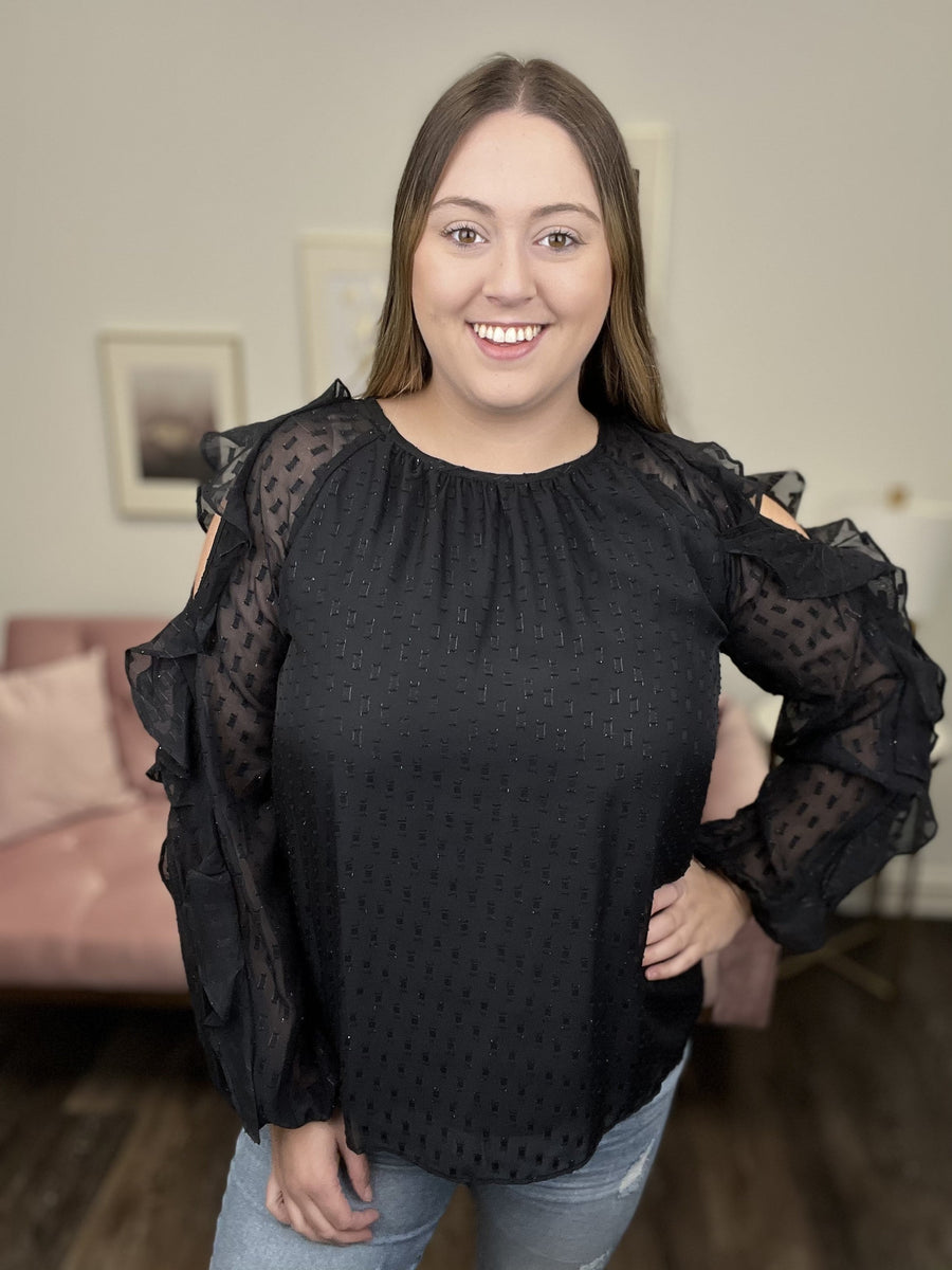 Ready To Rock Women's Ruffled Long Sleeve Top *Final Sale*