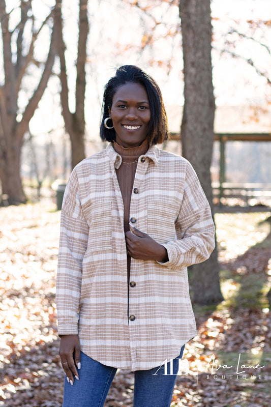 Fireside Cozy Women's Collared Shacket *Final Sale*