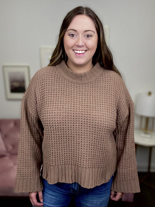 Feeling Close To You Women's High Mock Neckline Sweater *Final Sale*