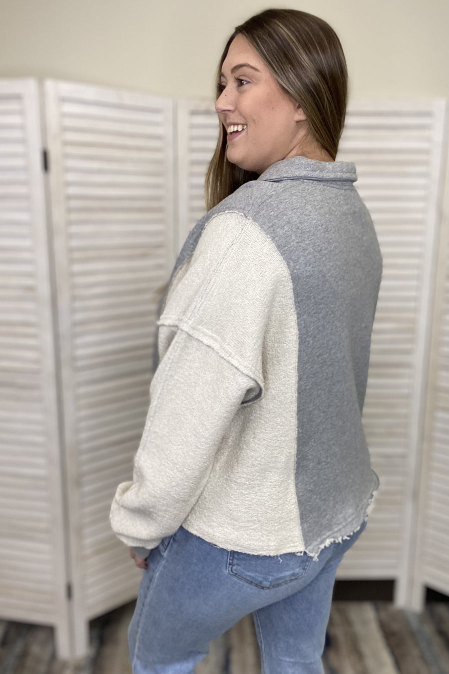 Just Hoping Women's Loose Fitting Long Sleeve Top *Final Sale*