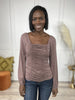 Little Ruchets Of Fun Women's Square Neckline Top *Final Sale*