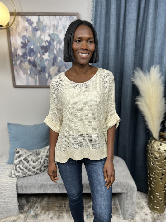 Talk To Me Girl Women's Knit Short Sleeve Top *Final Sale*