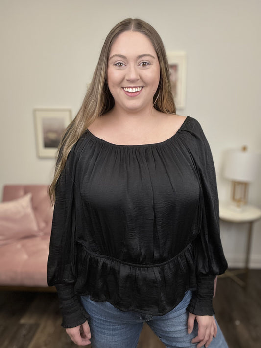 It's A Cool World Women's Smocked Long Sleeve Top *Final Sale*