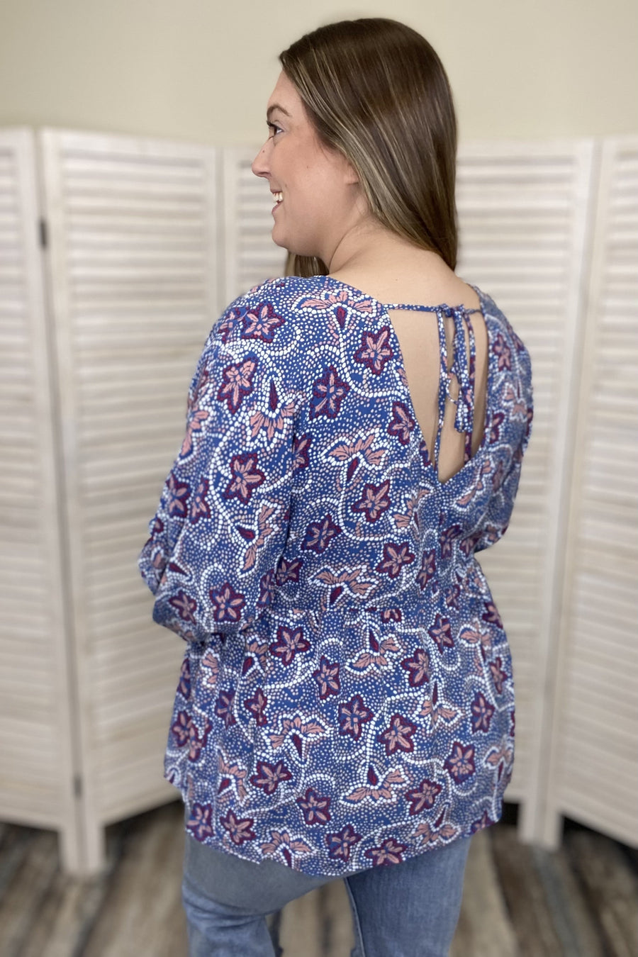 Dine In Women's Flowy Long Sleeve Top *Final Sale*