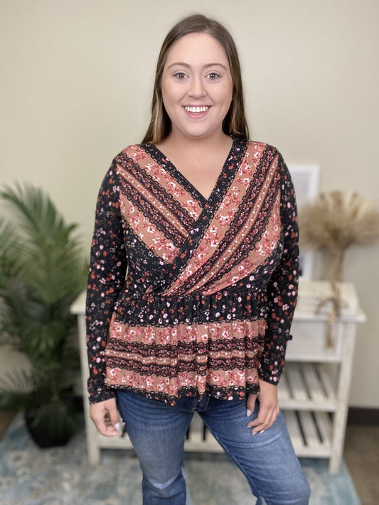 Feeling Floral Women's Floral Long Sleeve Top *Final Sale*