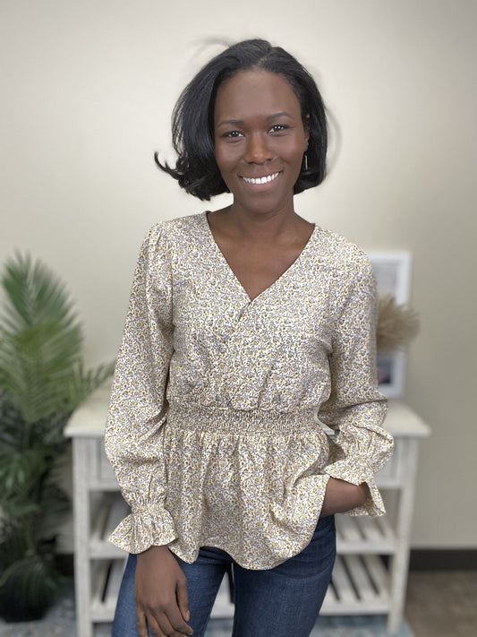 Heart On My Sleeve Women's Snap Button Closure Long Sleeve Top