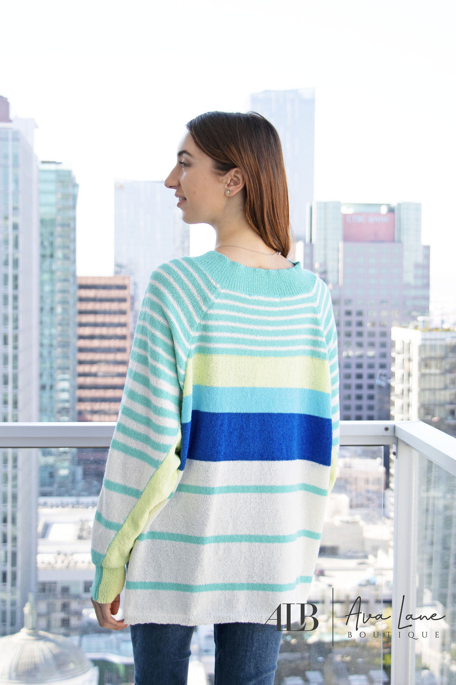 One Dance Women's Lightweight V-Neck Hi Lo Sweater *Final Sale*