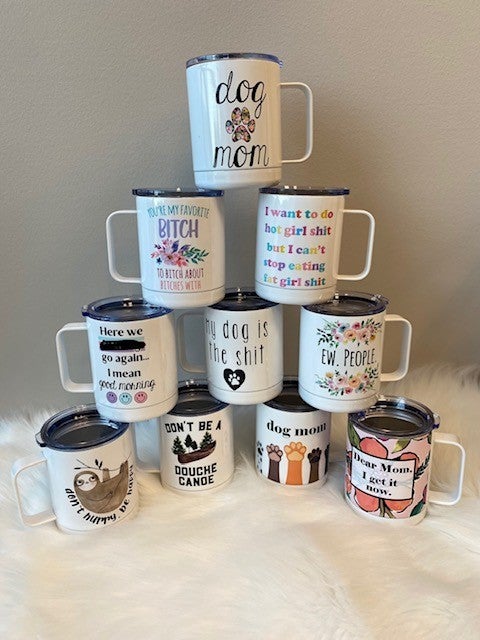 Honest Expression Travel Cup With Handle *Final Sale*