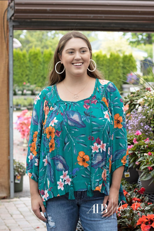 Glorious Women's V-Neck Long Sleeve Top *Final Sale*