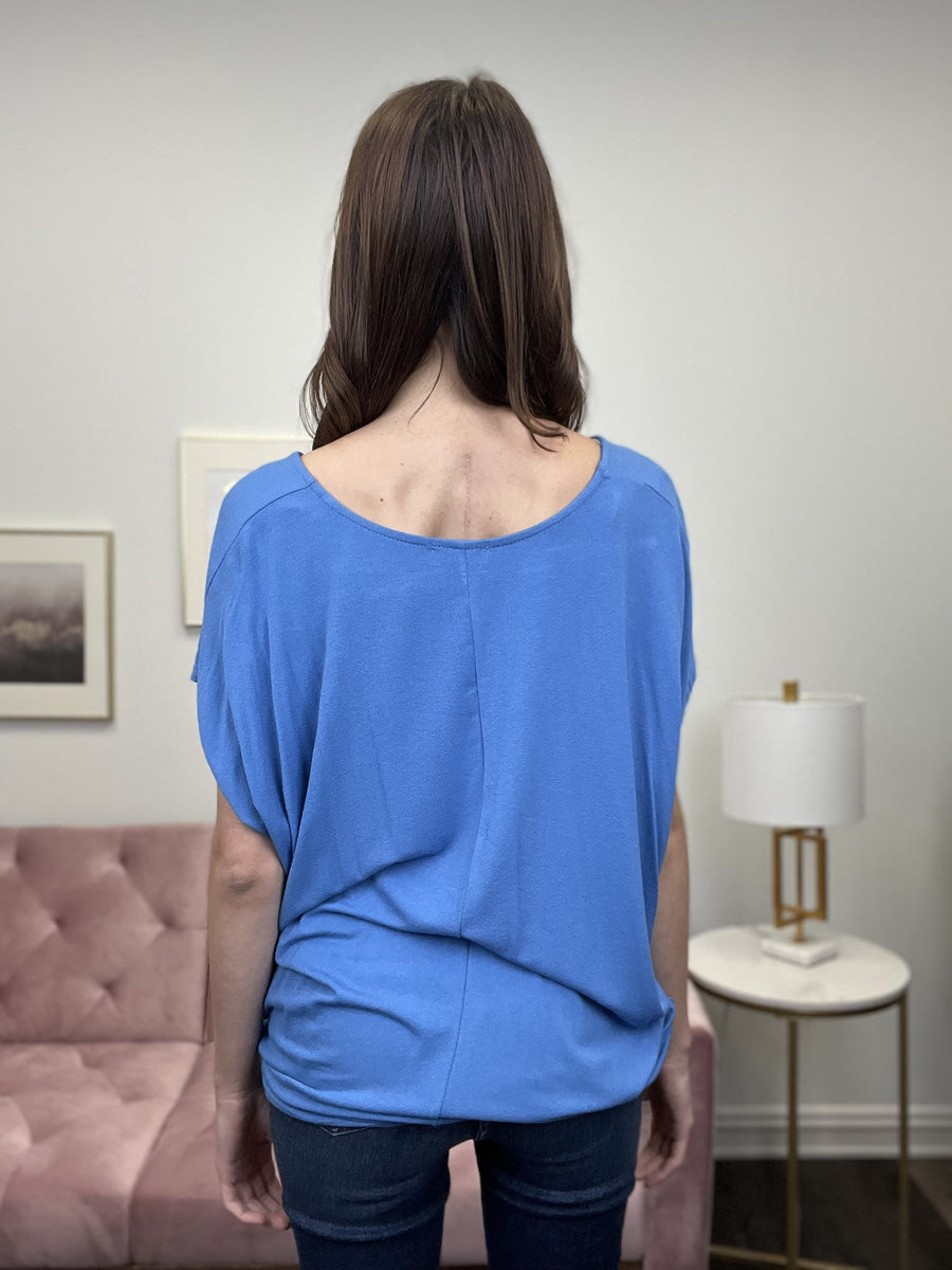 Something Loving Women's Button Up Short Sleeve Top *Final Sale*