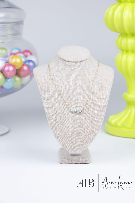 B.b Lila Linny Gem Necklace