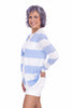 Women's Striped Color Block Cardigan
