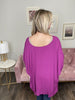 Pretty As A Plum Women's Flattering Flowy Poncho Short Sleeve Top *Final Sale*