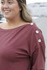 To The Side Women's Relaxed Ribbed Long Sleeve Top * Final Sale*