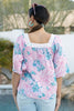 Bubblegum Flowers Women's Crochet Lace Long Sleeve Top *Final Sale*