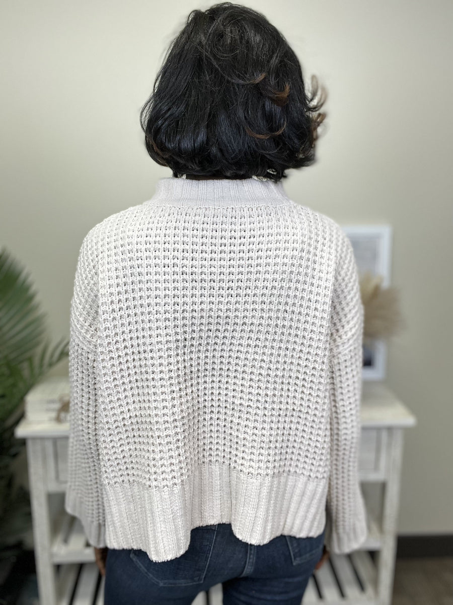 Feeling Close To You Women's High Mock Neckline Sweater