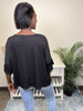 Let's Meet Later Women's Oversized Knit 1/2 Sleeve Top *Final Sale*