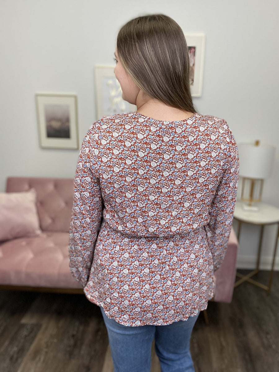 Heartbreaker Women's Ruffle Long Sleeve Top *Final Sale*