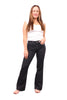 The Erica bootcut jeans in charcoal, full length front view