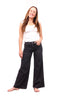 The Kim wide leg jeans in charcoal, full length front view