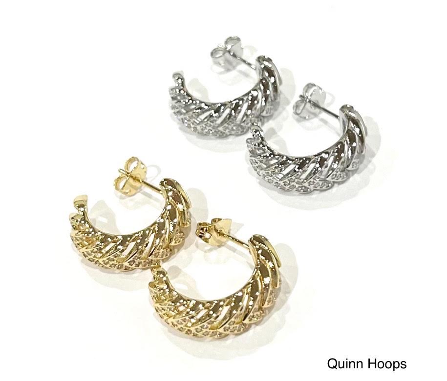 B.b Lila Quinn Hoop Earrings