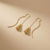 ALB Custom Gold Teardrop Threader Earrings *Final Sale*