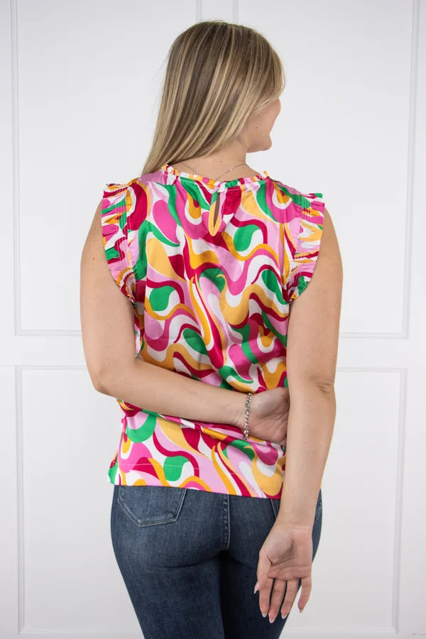 Flowing Colors Blouse