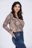 Stylish Pattern Long Sleeve Top * Final Sale*